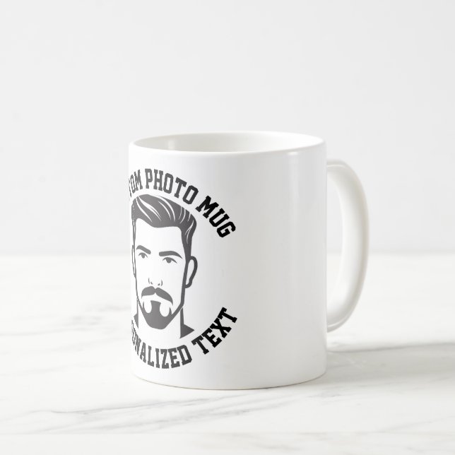 Taza De Café My Face on a Custom Mug (Anverso derecho)