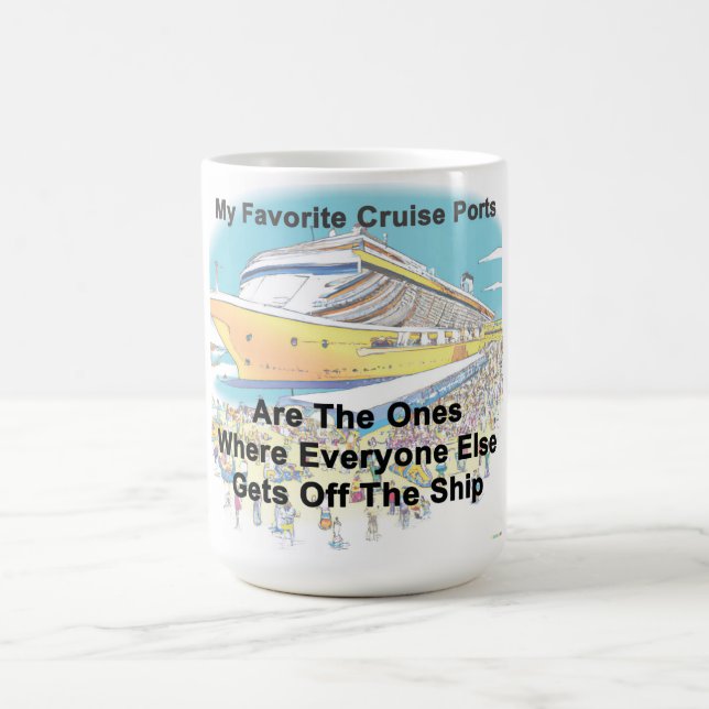 Taza De Café My Favorite Cruise Ports - Coffee Mug (Centro)