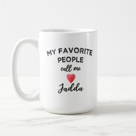 Taza De Café My Favorite People Call Me Jadda Grandma Arabic