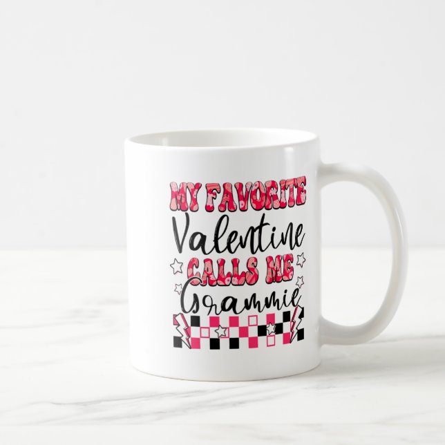 Taza De Café My Favorite Valentine Calls Me Grammie Valentines  (Derecha)