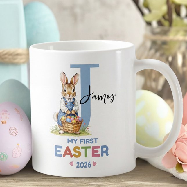 Taza De Café My First Easter Monogrammed Easter Gift for Baby (Subido por el creador)