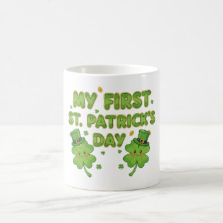 Taza De Café My First St. Patrick's Day | Cute Kawaii Shamrock