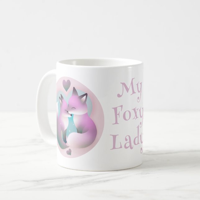 Taza De Café My Foxy Lady Cute Valentine (Anverso izquierdo)
