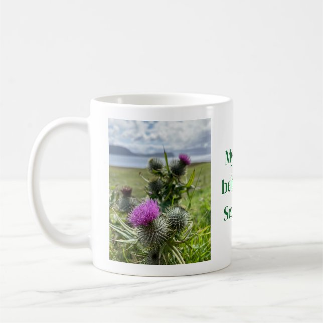 Taza De Café My heart belongs to Scotland. Coffee Mug (Izquierda)