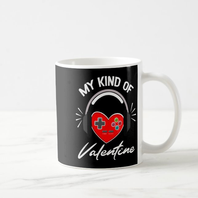 Taza De Café My Kind Valentine Gamer Valentines Day Gaming Boy  (Derecha)