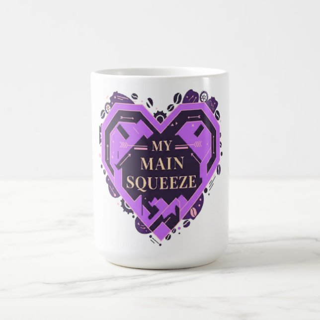 Taza De Café My Main Squeeze – Purple Coffee Love Valentine (Centro)