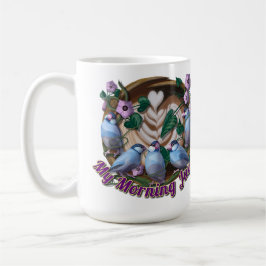 Taza De Café My morning JAVA with Java sparrows