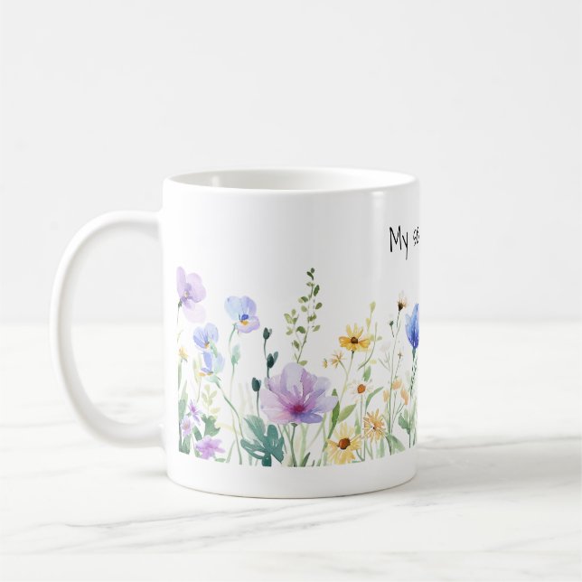 Taza De Café My Serenity Mug with Pretty Flowers (Izquierda)