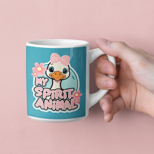 Taza De Café My Spirit Animal Goose Mug (This adorable, "my spirit animal" goose mug would make a great gift for someone special! )