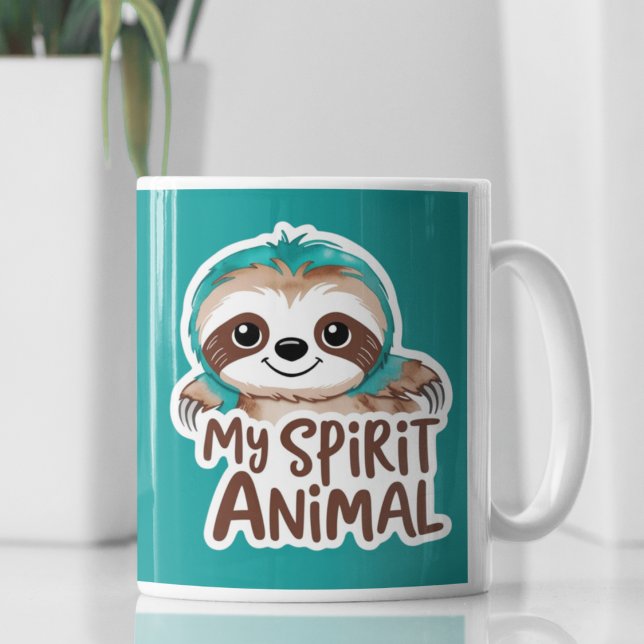 Taza De Café My Spirit Animal Sloth Mug (This adorable, "my spirit animal" sloth mug would make a great gift for someone special! )