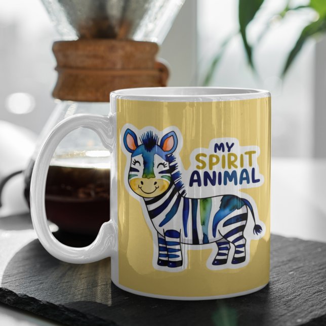 Taza De Café My Spirit Animal Zebra Mug (This adorable, "my spirit animal" zebra mug would make a great gift for someone special! )