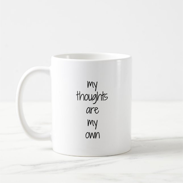 Taza De Café My Thoughts Mug (Izquierda)