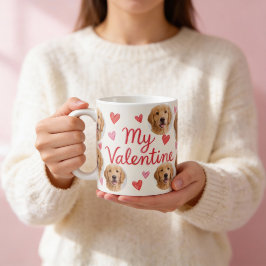 Taza De Café My Valentine Dog | Personalized Pet Photo