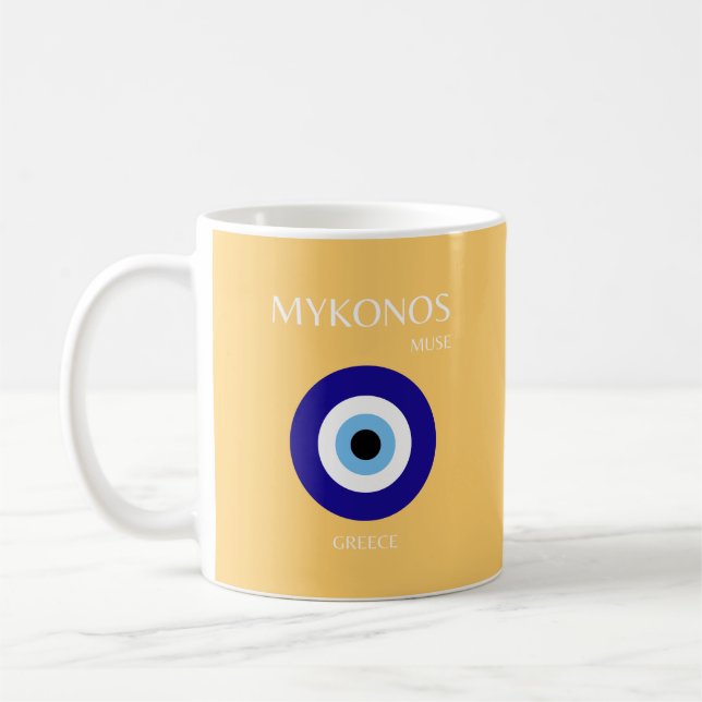 Taza De Café Mykonos Muse, amarillo (Izquierda)