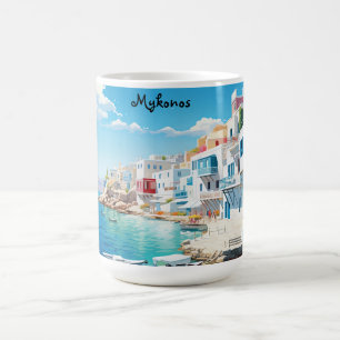 Taza De Café Mykonos-Sip en estilo con un toque de encanto grie