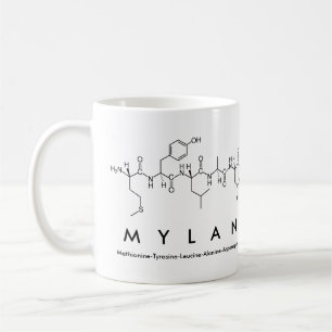 Taza De Café Mylan peptide name mug
