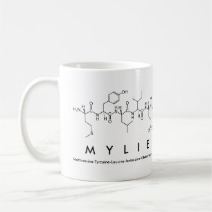 Taza De Café Mylie peptide nombre mug