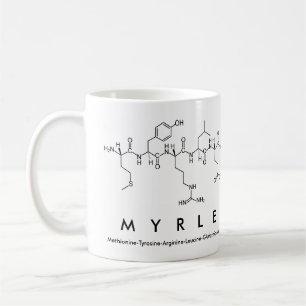 Taza De Café Myrle peptide nombre mug