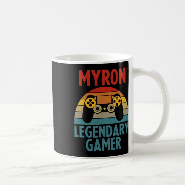 Taza De Café Myron Gift Name Personalized Funny Gaming Geek Bir (Derecha)