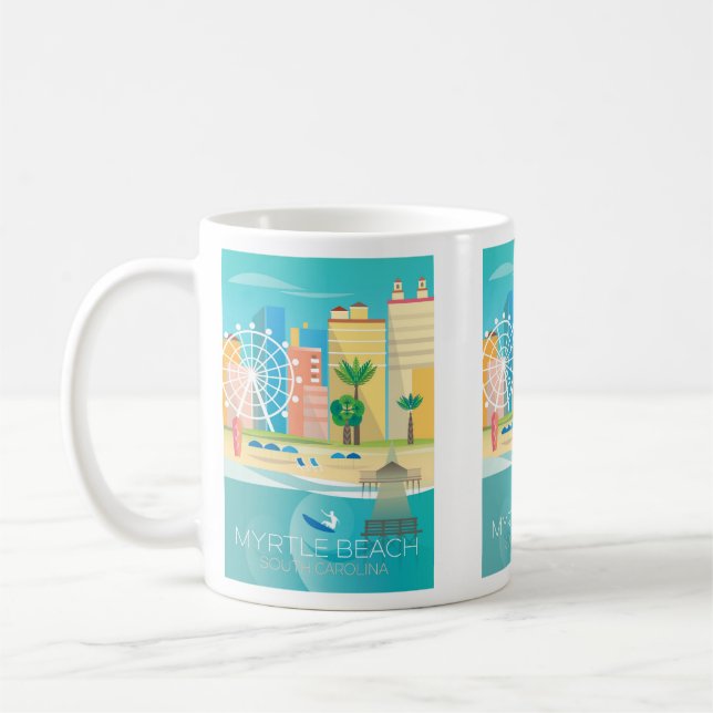 Taza De Café Myrtle Beach Mug (Izquierda)