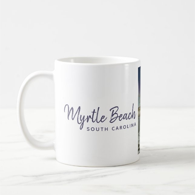 Taza De Café Myrtle Beach South Carolina Vintage (Izquierda)