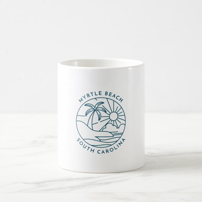 Taza De Café Myrtle Beach Souvenir Coffee Mug (Centro)
