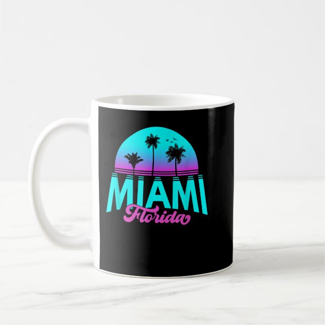 Taza De Café Myrtle Beach Souvenir Palm Sunset Sun South Caroli (Izquierda)
