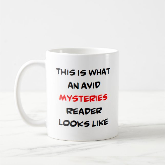 Taza De Café mysteries reader, avid (Izquierda)