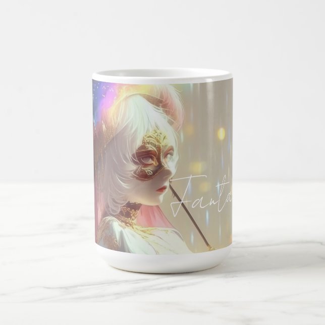 Taza De Café Mysterious Fantasy Girl - Ocean Art Aesthetic (Centro)