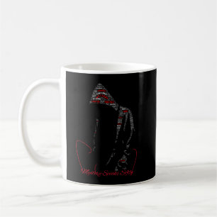 Taza De Café Mystery Speaks Softly Tipografía de Cuervo Gót