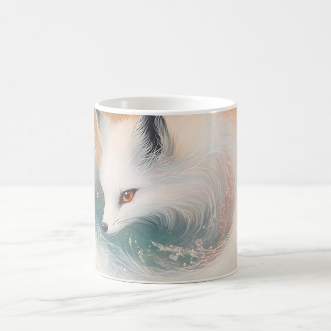 Taza De Café Mystic Bloom Spring Fox Watercolor (Centro)