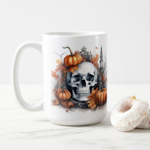 Taza De Café Mystic Halloween Gothic Skull Art Mystical