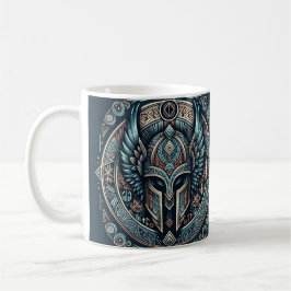 Taza De Café Mystic Viking Rune Helmet