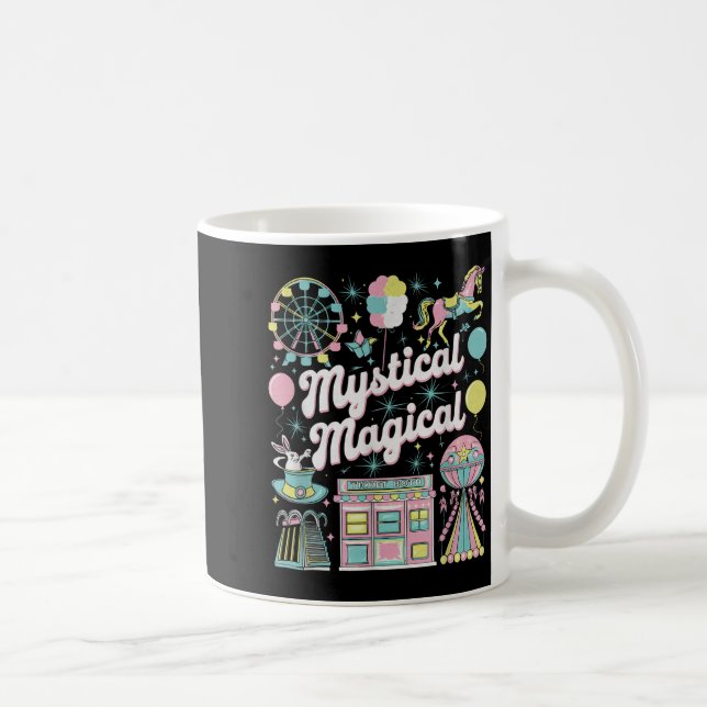 Taza De Café Mystical Magical Retro Aesthetic Space Gift Men Wo (Derecha)