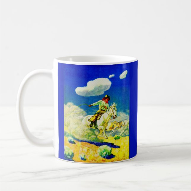 Taza De Café N. C. Wyeth cowboy (Izquierda)