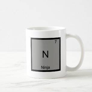 Taza De Café N - Camiseta divertida del símbolo del elemento d