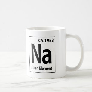 Taza De Café NA Limpiar tabla periódica de elementos