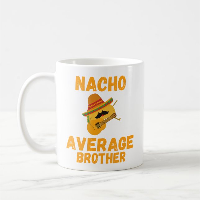 Taza De Café Nacho Brother Mug Promedio, Diablos Divertidos, (Izquierda)