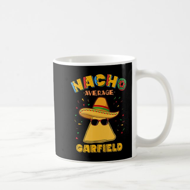 Taza De Café Nacho Promedio de Garfield Nombre Personalizado Ci (Derecha)