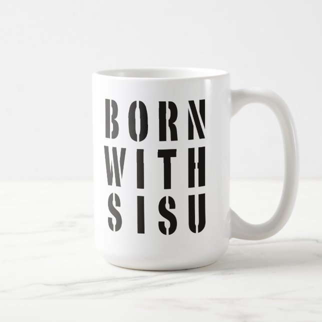 Taza De Café Nacido con Sisu (Derecha)