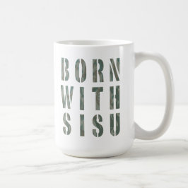 Taza De Café Nacido con Sisu Camo 1