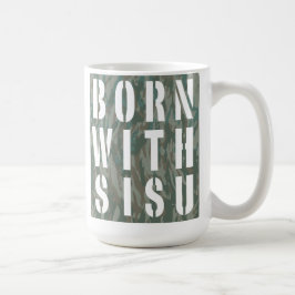 Taza De Café Nacido con Sisu Camo 3