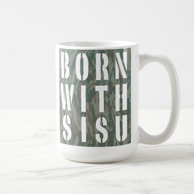 Taza De Café Nacido con Sisu Camo 3 (Derecha)