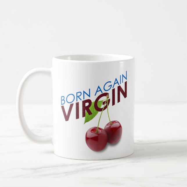 Taza De Café Nacido de nuevo virgen (Izquierda)