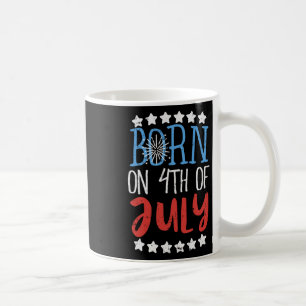 Taza De Café Nacido El 4 De Julio Día De La Independencia Regal