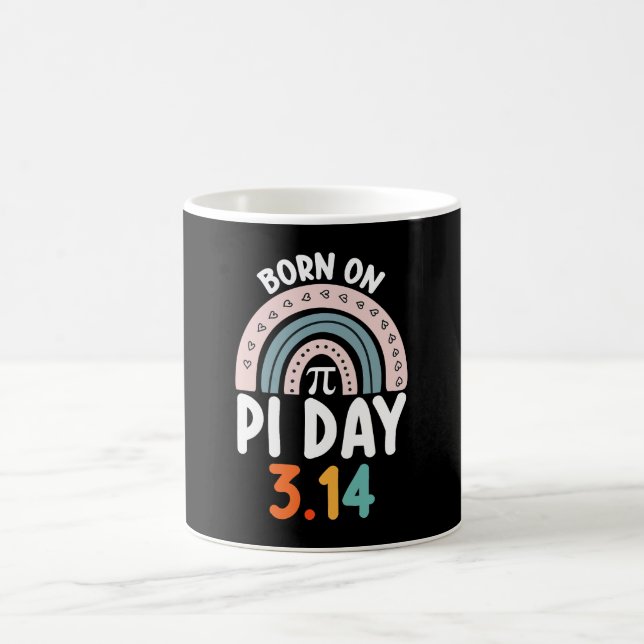 Taza De Café Nacido El Día De La Pi Cumpleaños Math Funny (Centro)