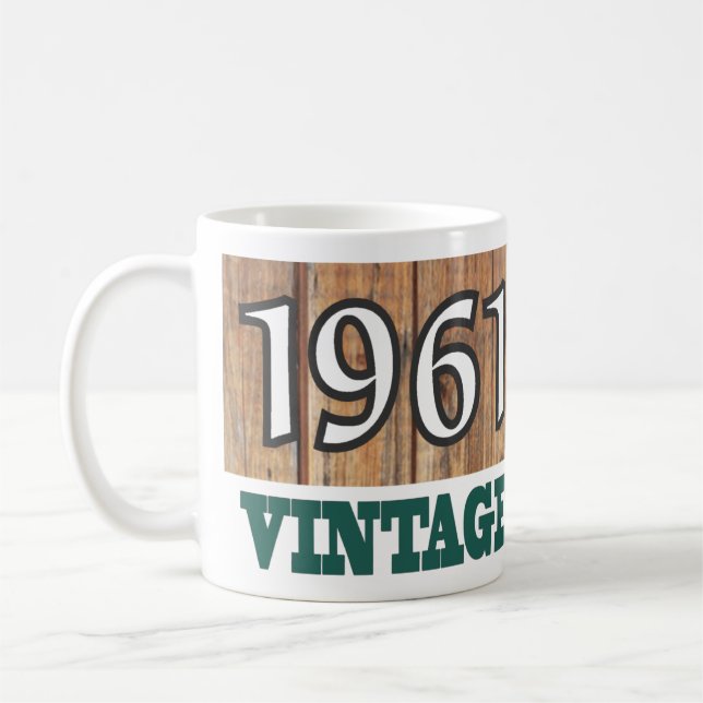Taza De Café Nacido en 1961 - Celebración de cumpleaños (Izquierda)