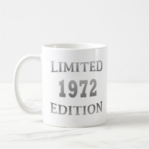 Taza De Café Nacido en 1972 regalo de cumpleaños moderno elegan
