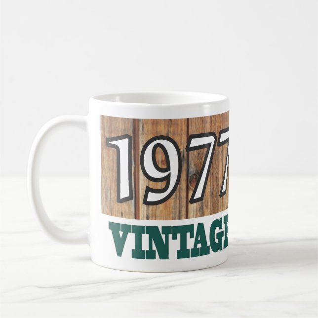 Taza De Café Nacido en 1977 - Celebración de cumpleaños (Izquierda)