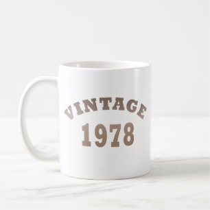 Taza De Café Nacido en 1978 como regalo de cumpleaños vintage
